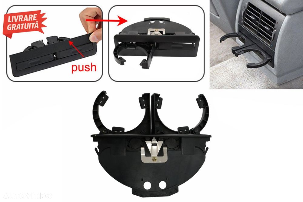 Suport Pahare Negru BMW 5 Sedan Touring E39 (1995-2004)- livrare gratuita - 1