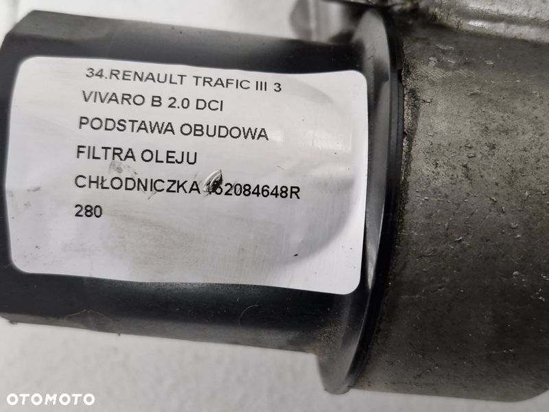 RENAULT TRAFIC III 3 VIVARO B 2.0 DCI PODSTAWA OBUDOWA FILTRA OLEJU 152084648R - 3