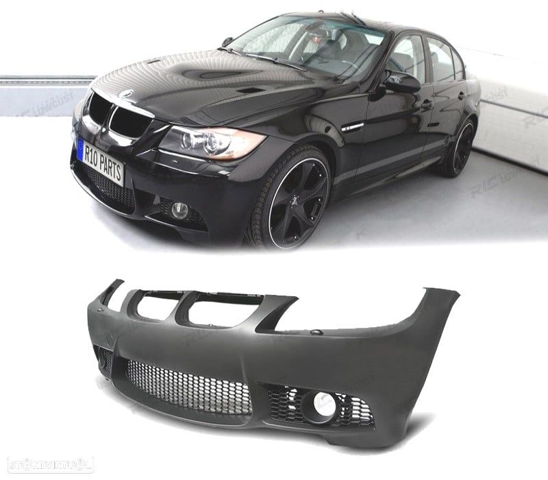 PARA-CHOQUES BMW SERIE 3 E90 E91 LOOK M3 05-08 + LAVA-FAROIS - 1