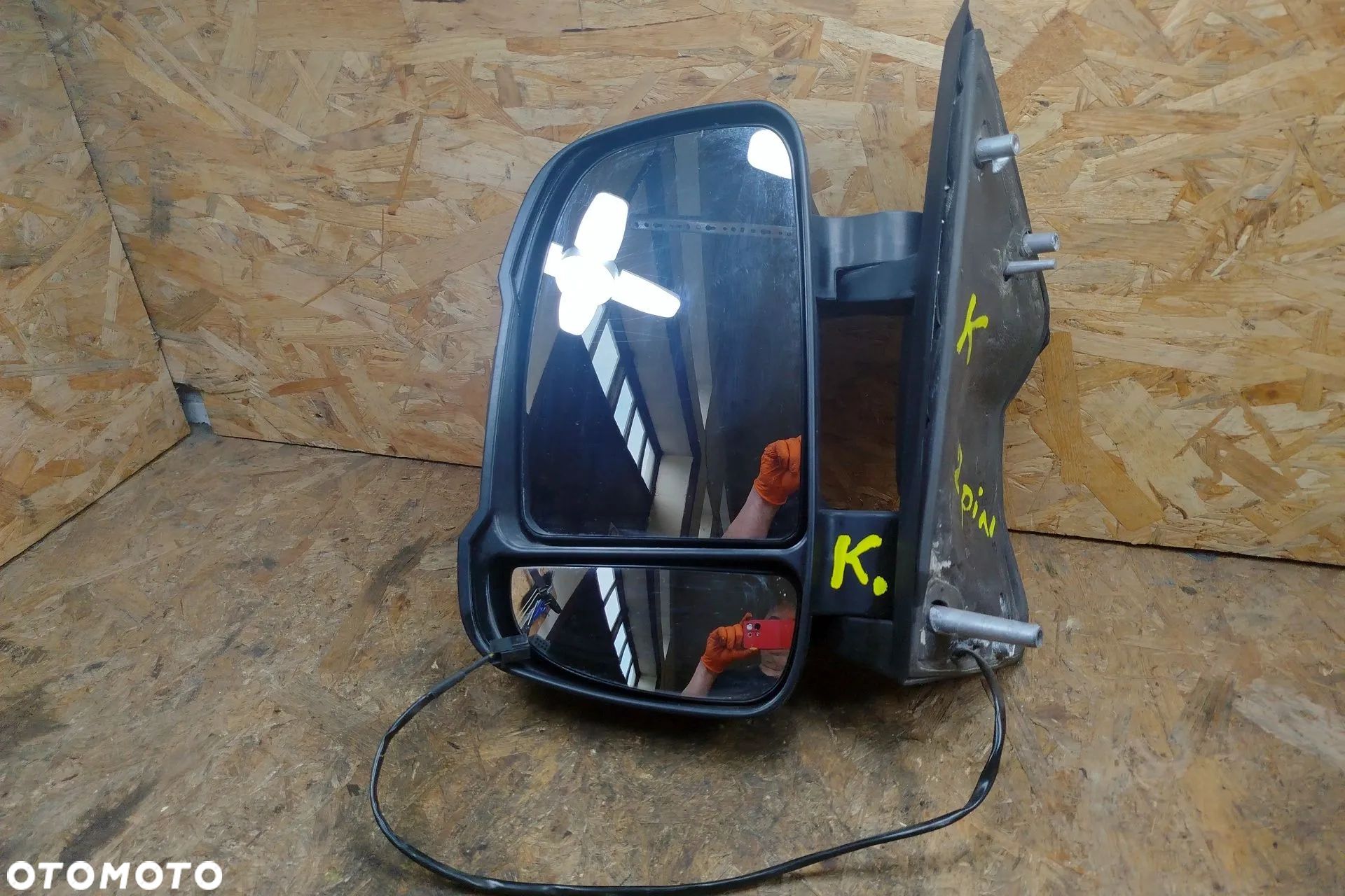lusterko lewe elektryczne 2 PIN EUROPA NR "K" do Ducato III Boxer Jumper II 06-18 - 1