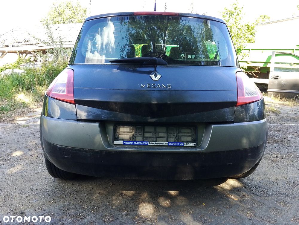 Renault Megane II Przed Lift (02-06r.) 1.6 B R4 16V 112KM. Silnik K4M 760 (K4M760) Skrzynia JH3 142,  C 068425 (JH3142,  C068425) lakier NV676,  NV 676 .Cały na części. GWARANCJA !!! Przód Tył Zestaw Komplet Drzwi Klapa Zderzak Błotnik Maska Grill Atrapa Szyba Pas Lampa Lusterko Boczki Fotel Kanapa Kokpit Deska Rozdzielcza Przełącznik Włącznik Sterownik Przewody Wiązka Instalacja Moduł Komputer Czujnik Listwa Pompa Alternator Wtryski Głowica Rozrusznik Kompresor Sprzęgło Dwumas Silnik Skrzynia ABS Klimatyzacji Paliwa Wspomagania Kolektor Turbina Przepustnica Zawór Chłodnica Koło Hak Belka Sanki Zawieszenie Mcpherson Półoś Amortyzator Wydech Tłumik Zacisk Most - 5