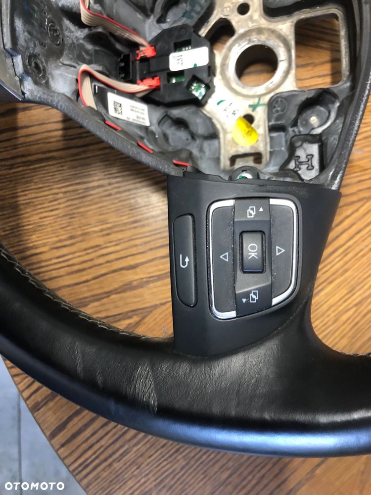 Kierownica multifunkcja skóra z poduszką VW TOURAN TIGUAN 1T0419091AC 1T0880201AA - 4