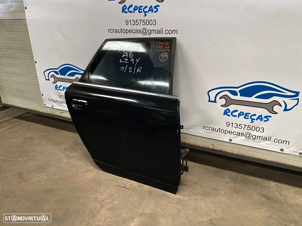 PORTA TRASEIRA TRÁS DIREITA | AUDI A6 C6 AVANTE CARRINHA | FECHO ELEVADOR MOTOR PUXADOR VIDRO; - 2