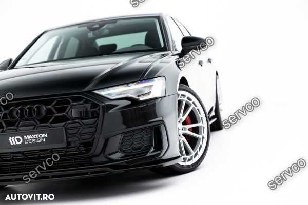 Prelungire lip bara fata Audi A6 S6 C8 S-Line 2019- v6 - Maxton Design - 3