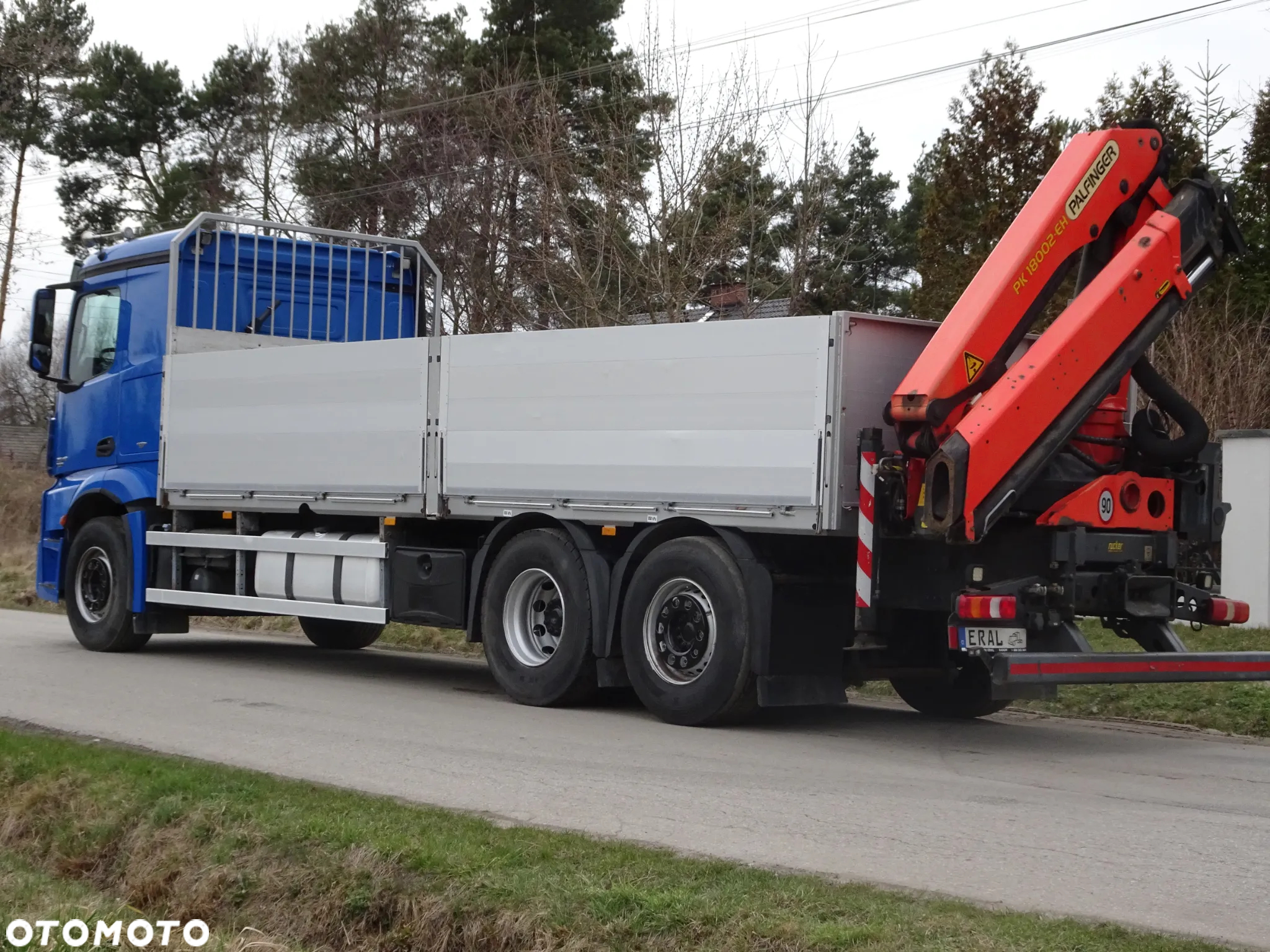 Mercedes-Benz Actros 2545 MP4 EURO 5 EEV HDS Palfinger PK 18002 sprowadzony z Niemiec stan idealny zestaw z przyczepa Krone - 4