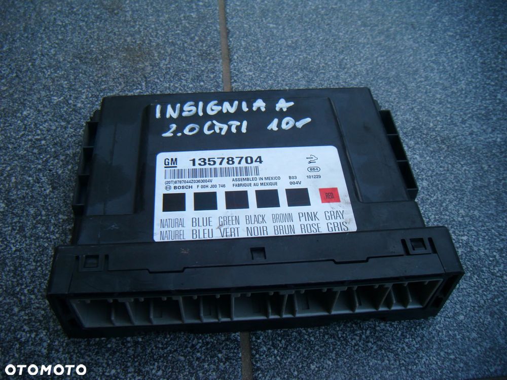 opel  insignia a 10r moduł komfortu  13578704 - 1
