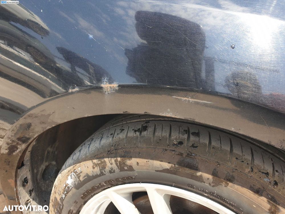 Aripa Dreapta Fata cu Inceput de Rugina Ford Focus 3 FL Facelift 2014 - 2018 Culoare FF Panther Black [K6409] - 4