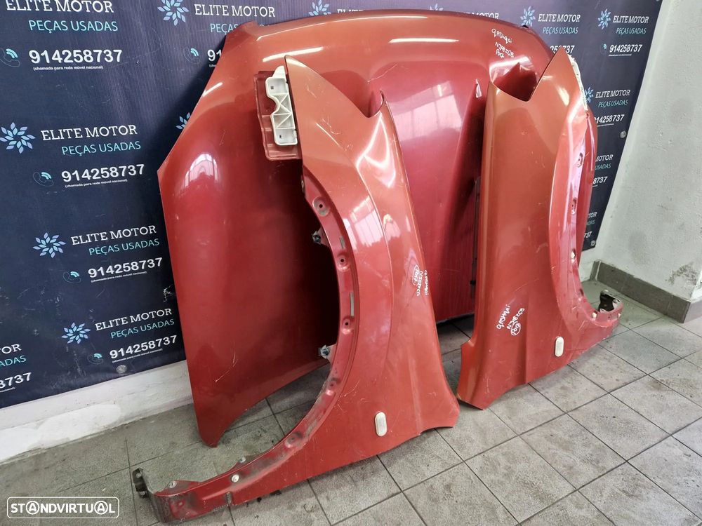 Frente completa usada NISSAN QASHQAI J10 DCI capot parachoques guardalamas oticas radiadores - 8