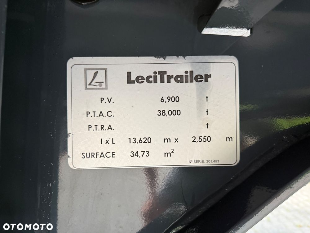 LeciTrailer Firanka* Regulowana Wysokosc* Mulitlock* Oś Podnoszona* Jak Nowa* Mocna Podłoga* Opony 80%* Z Francji - 22
