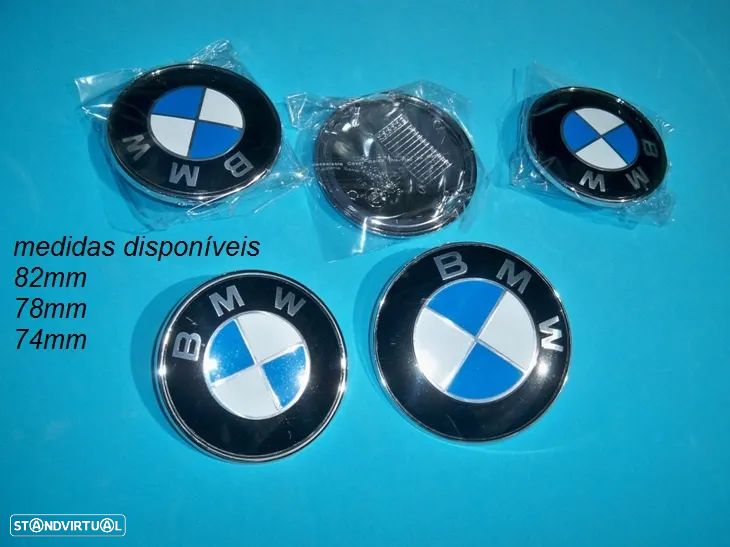 Emblema Capo ou Mala para Bmw   medida de 74 - 78 - 82mm    NOVO - 1
