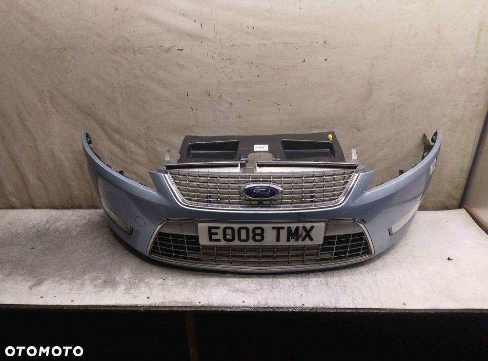 + ZDERZAK PRZÓD PRZEDNI FORD MONDEO MK.4 4 IV 76 BŁĘKITNY MORSKI HALOGENY - 1
