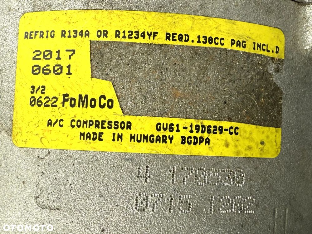 GV61-19D629-CC ORYGINALNY kompresor klimatyzacji FORD Kuga Tourneo Transit  / 401 - 7