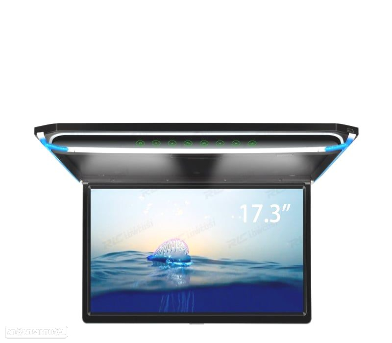 ECRÃ DE TETO DE 17,3" ULTRA FINO COM HDMI LUZ LED 1080P USB E SD - 6