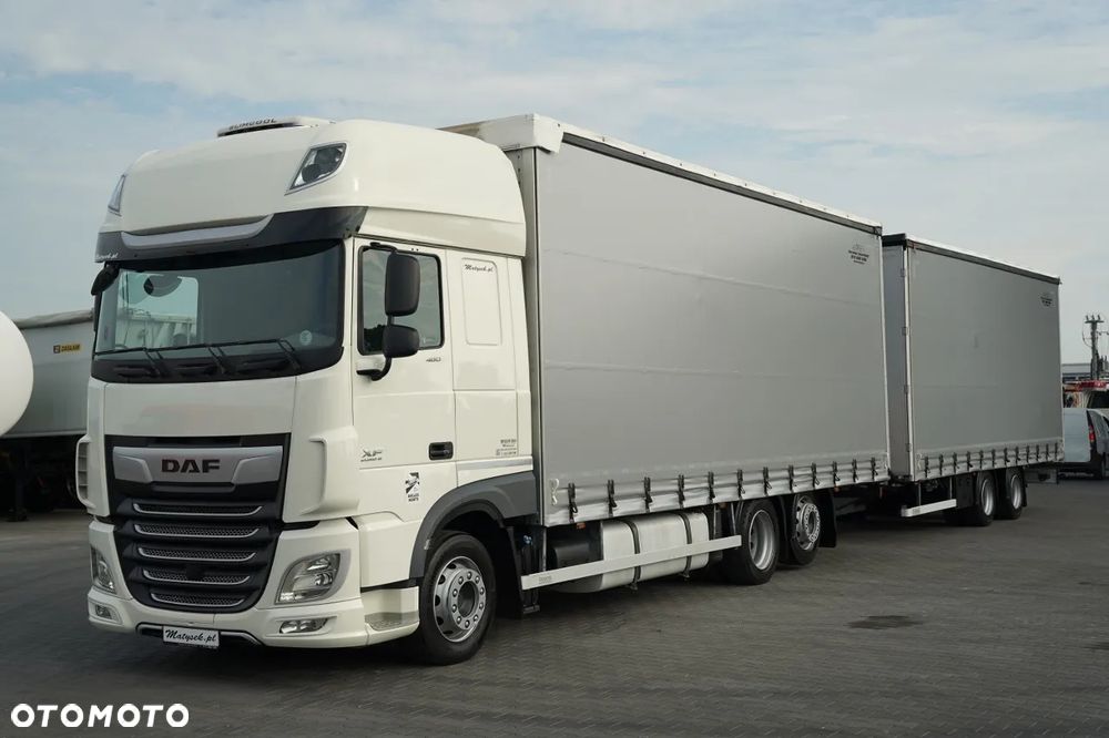 DAF XF 480 / ZESTAW TANDEM / SSC / PRZEJAZDOWY / 120 M3 / KLIMA POSTOJOWA/ OŚ PODNOSZONA / DACH PODNOSZNY / PRZYCZEPA - 2
