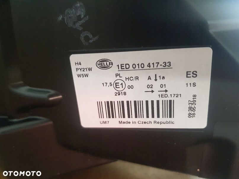 skoda fabia ii 5j lift 10-14r lampa lewy przód oryg hella nowa - 2