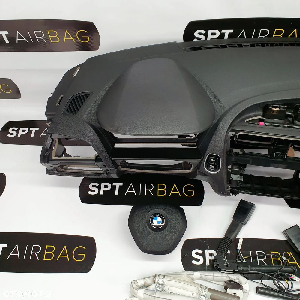 BMW F20 F21 DESKA ROZDZIELCZA KONSOLA KOKPIT PULPIT PODUSZKI AIRBAG AIR BAG NAPINACZE KIT SET - 2