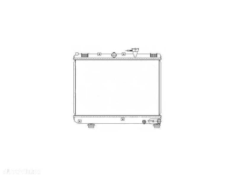 Radiator racire Kia Rio, 08.2000-02.2005, motor 1.3,55/60 kw, 1.5, 72 kw, benzina, cutie manuala, cu/fara AC, 528x350x16 mm, aluminiu brazat/plastic, - 1
