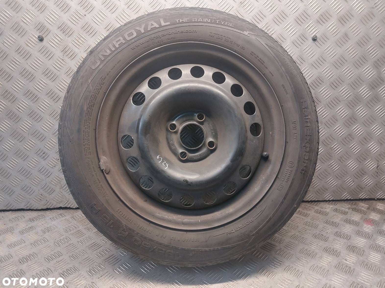 KOŁO ZAPASOWE ZAPAS  OPEL MERIVA A 2150159 4x100 185/60R15 UNIROYAL - 1