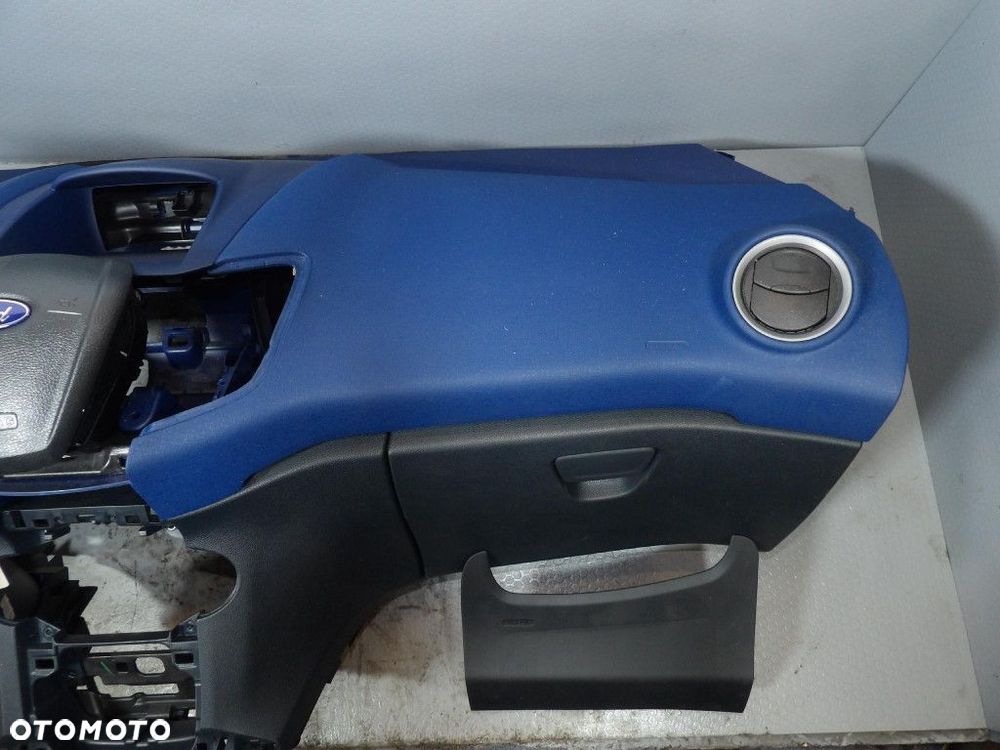 FORD FIESTA MK7 KONSOLA KOKPIT AIRBAG DESKA NIEBIESKA - 2