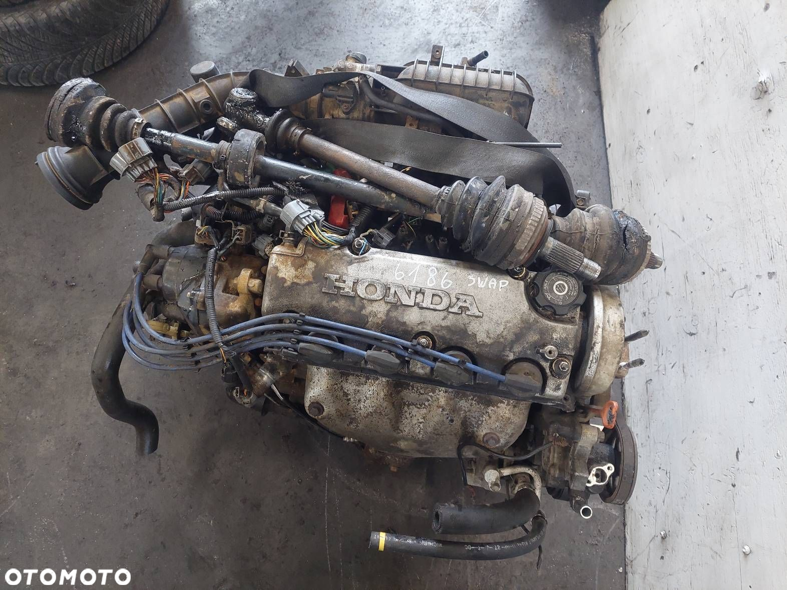 SILNIK + SKRZYNIA OSPRZĘT SWAP CIVIC VI 1.4 16V D14Z3 37820-P1J-E14 - 8