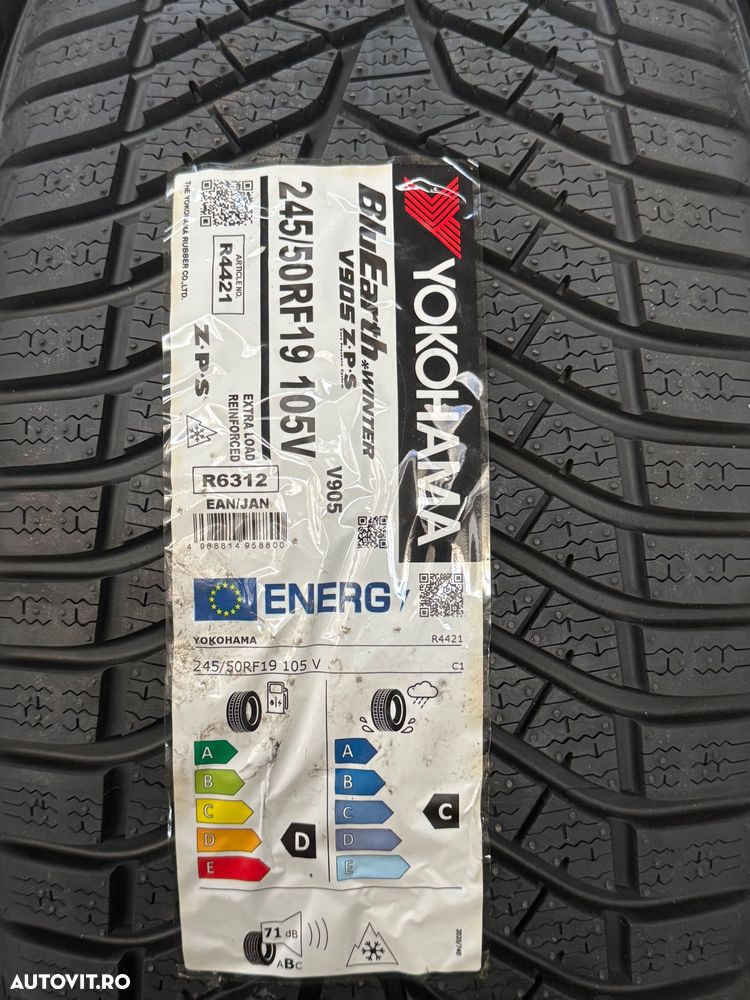 Vând 4 anvelope 245/50/19 Yokohama de iarnă cu runflat noi - 2