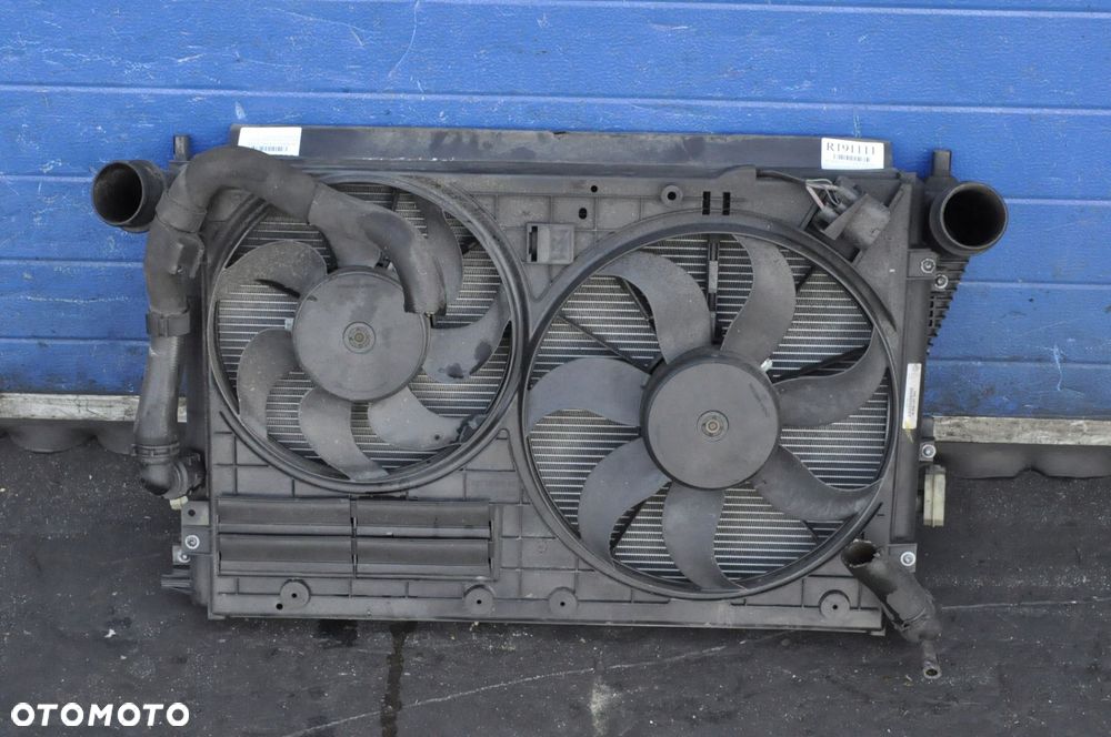 TIGUAN I 2.0 TDI KOMPLET CHŁODNIC WENTYLATOR 5N0121253M 1K0121207BC - 5