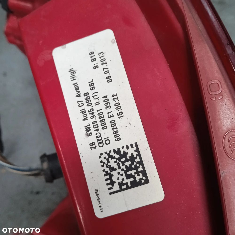 Lampa tylna lewa A6 C7 4G9945095B - 3