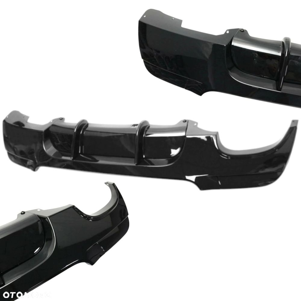 BMW E90 E91 04-12 SPOILER TYLNY ZDERZAKA M PAKIET 2004-2012 CZARNY POŁYSK - 5