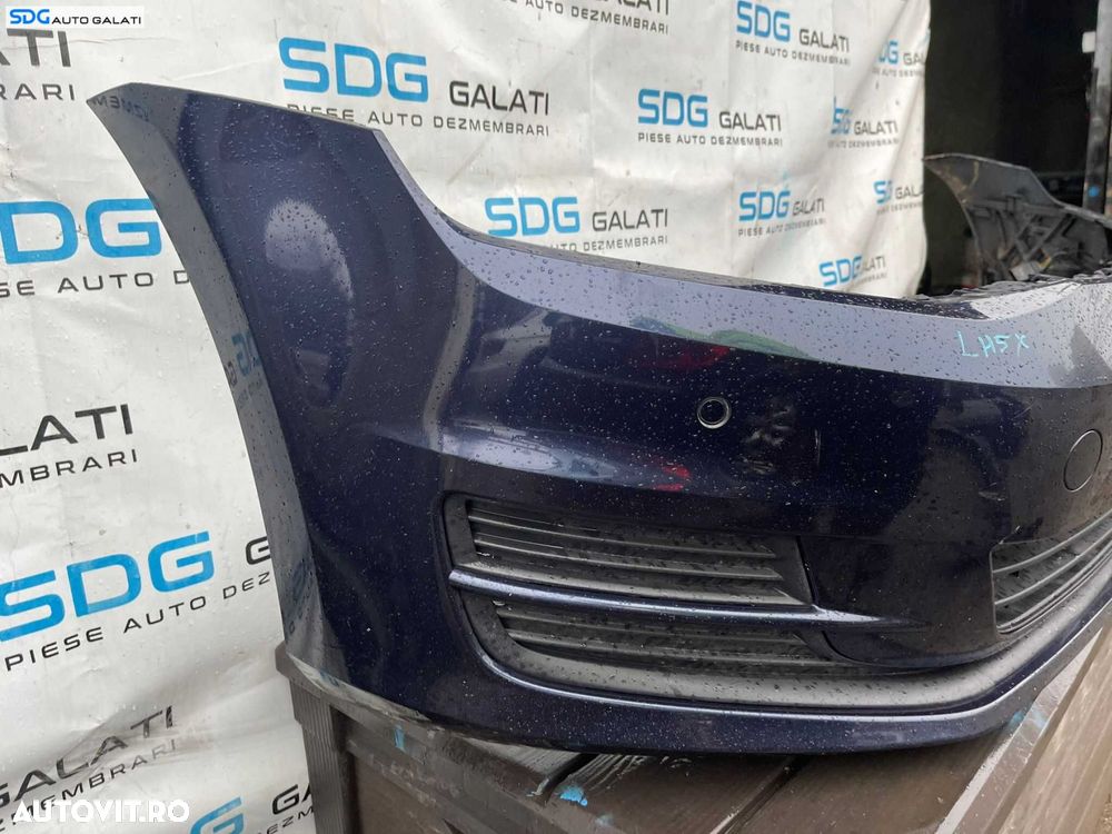 Bara Spoiler Fata cu Locas Senzori Parcare Culoare LH5X Volkswagen Golf 7 Break Combi 2013 - 2017 Cod 5G0807221 - 5