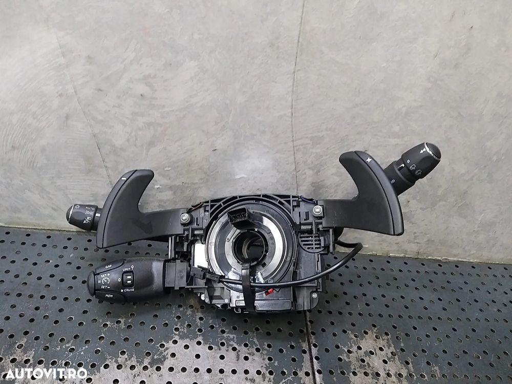 Bloc manete semnalizare stergator parbriz tempomat spirala volan cu padele citroen c5 aircross 1011599306 - 1