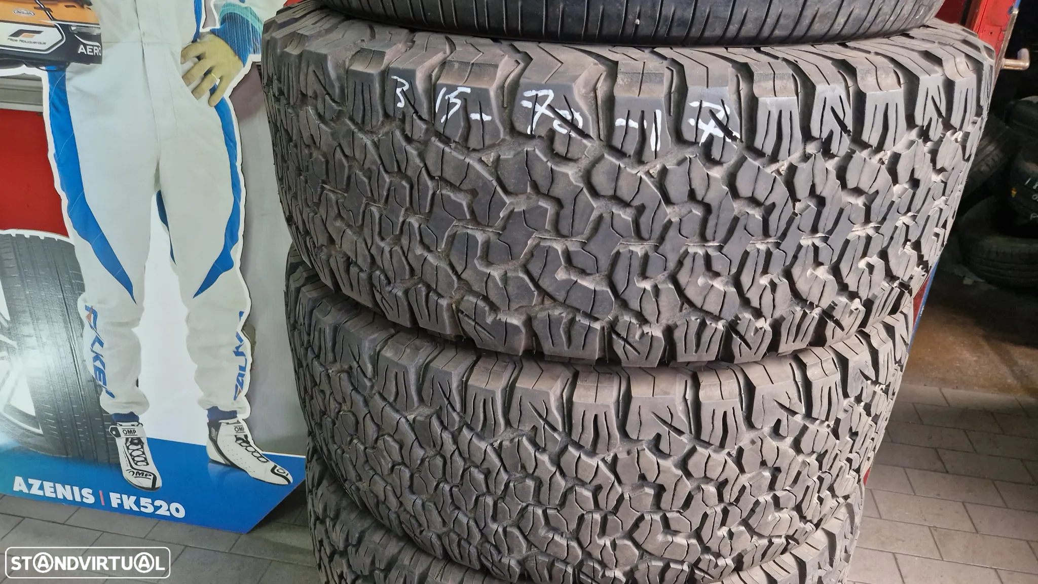 3 PNEUS 315/70/17 BFGOODRICH ALL TERRAIN - 3