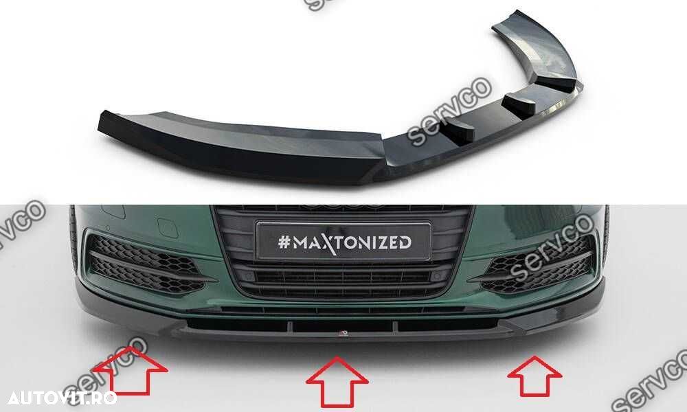 Prelungire lip bara fata Audi A6 Sline S6 C7 11-14 v17 Maxton Design - 1