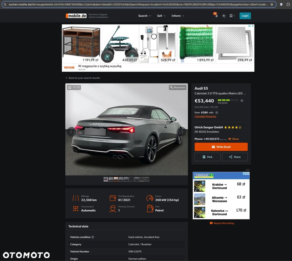 Audi S5 Cabrio 3.0 TFSI Quattro Tiptronic - 10