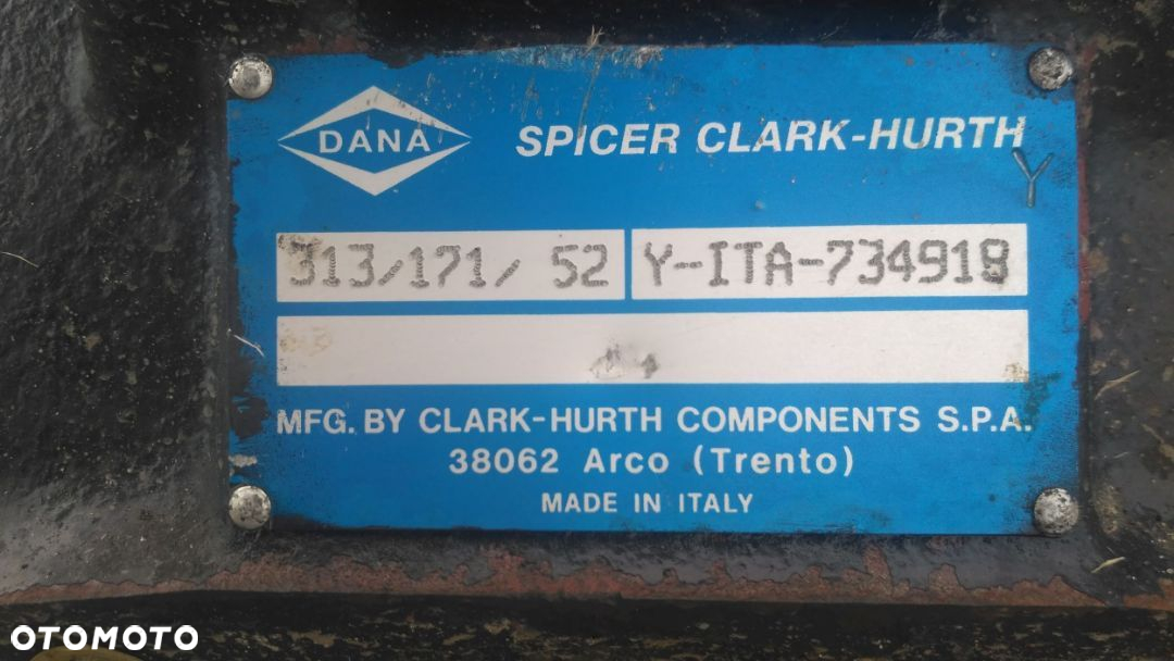 Most Dana Spicer Clark Hurth 313/171/52 S-3x19 W-51 P-12 P-84,5cm Komatsu WA 75 tylny - 3