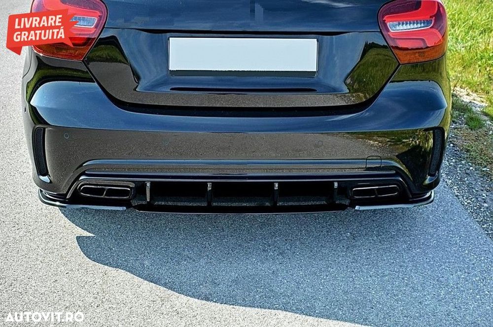 Prelungire Extensie Difuzor Bara Spate Mercedes A-Class W17 A45 Hatchb - 5