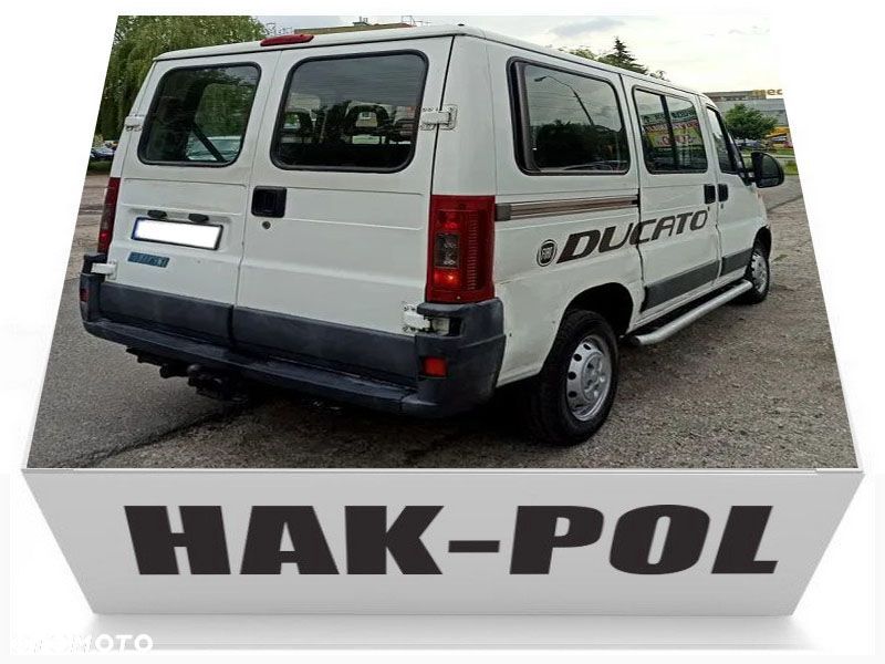 PEUGEOT BOXER1 I CITROEN JUMPER FIAT DUCATO HAK HOLOWNICZY + WIĄZKA + ADAPTER 7P/13PIN - 11