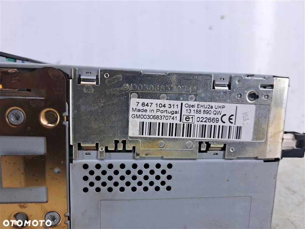 Radio+ wyświetlacz kpl Opel Combo C 01-11 13188890 13208191 - 6