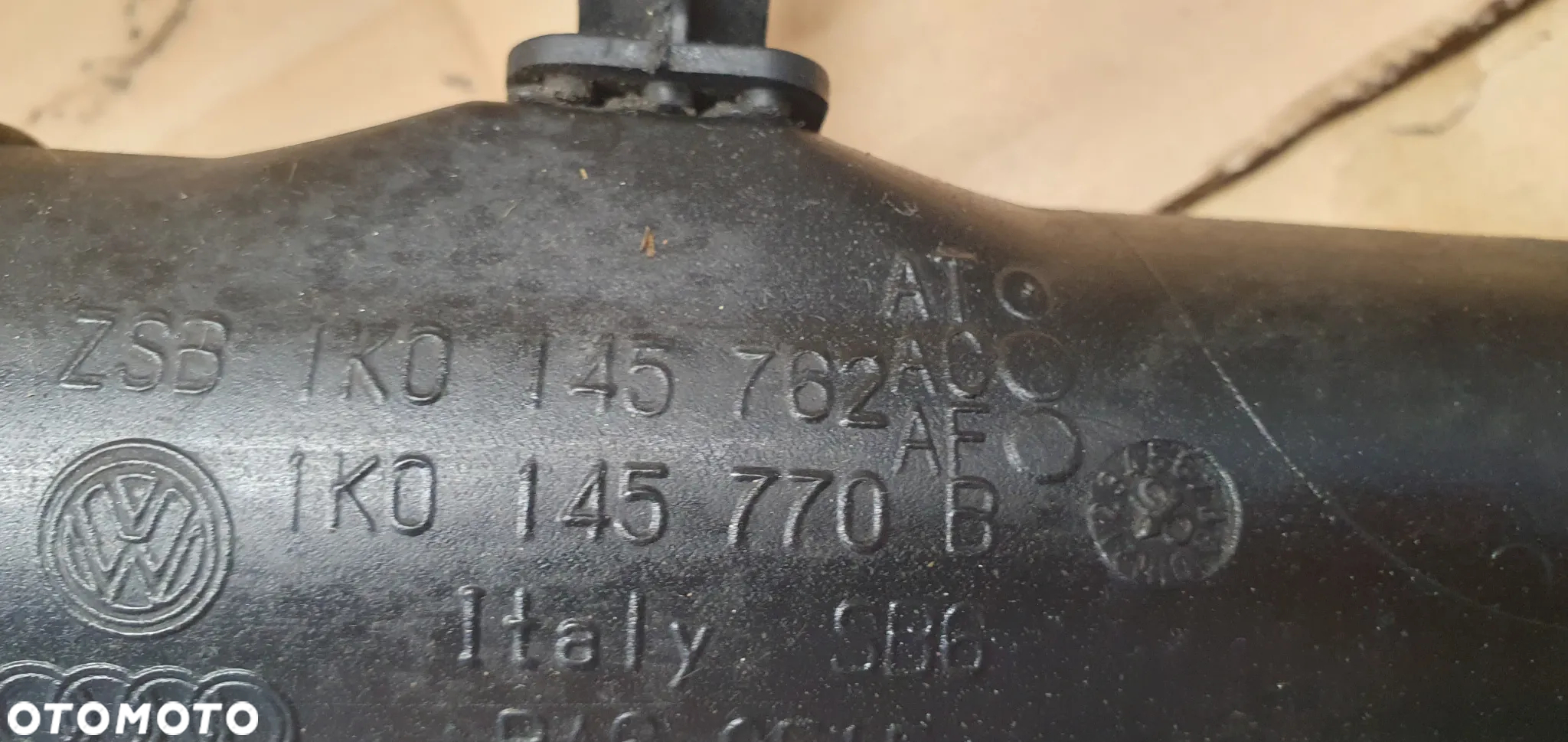 Przewód wąż rura intercoolera VW Passat B6 3C0 1.9 TDI 1K0145762AT 1K0145770B - 8