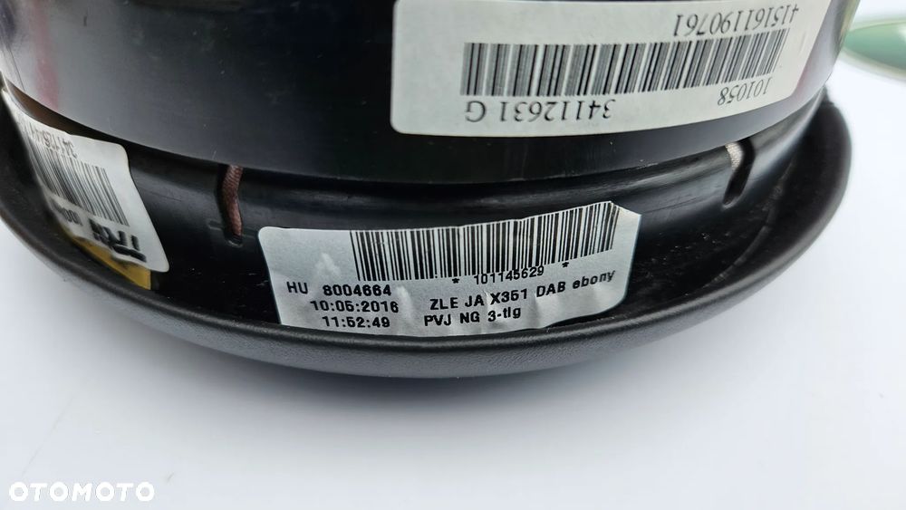 Jaguar XJ 351 LIFT 2015-2019 Poduszka kierowcy Airbag kierownicy KOLOR CZARNY - 10
