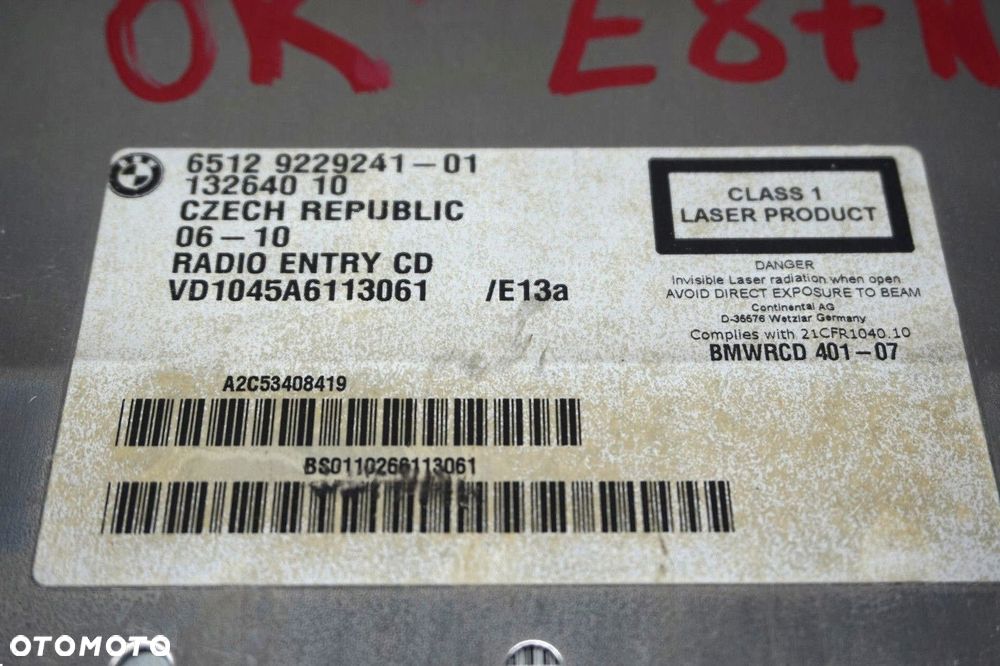 BMW E81 E87 E90 E91 LCI CD Radio Samochodowe Business 9229241 - 13