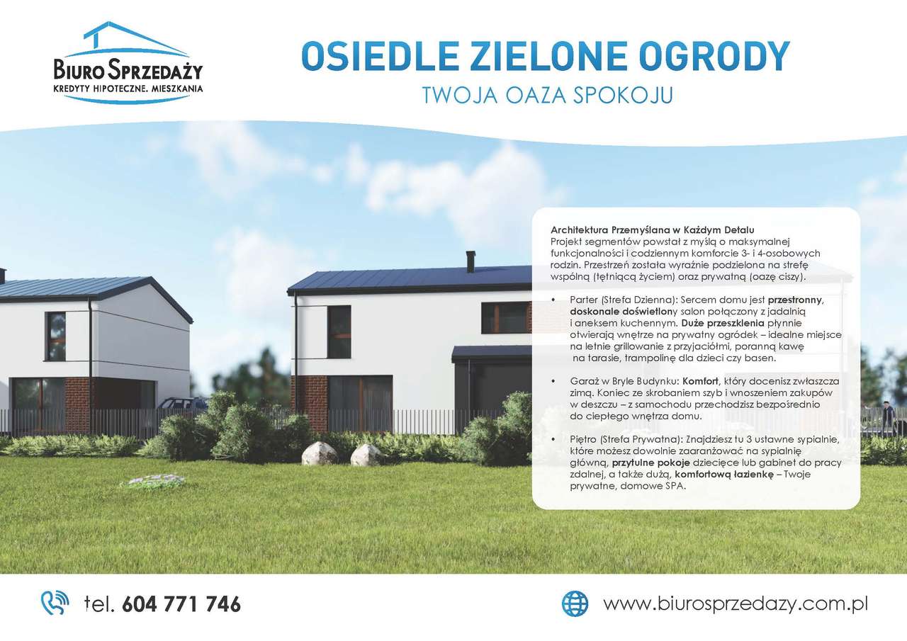 POŁÓWKA BLIŹNIAKA Z GARAŻEM TUŻ ZA GRANICĄ MAREK - Pełny obrazek: 5/7