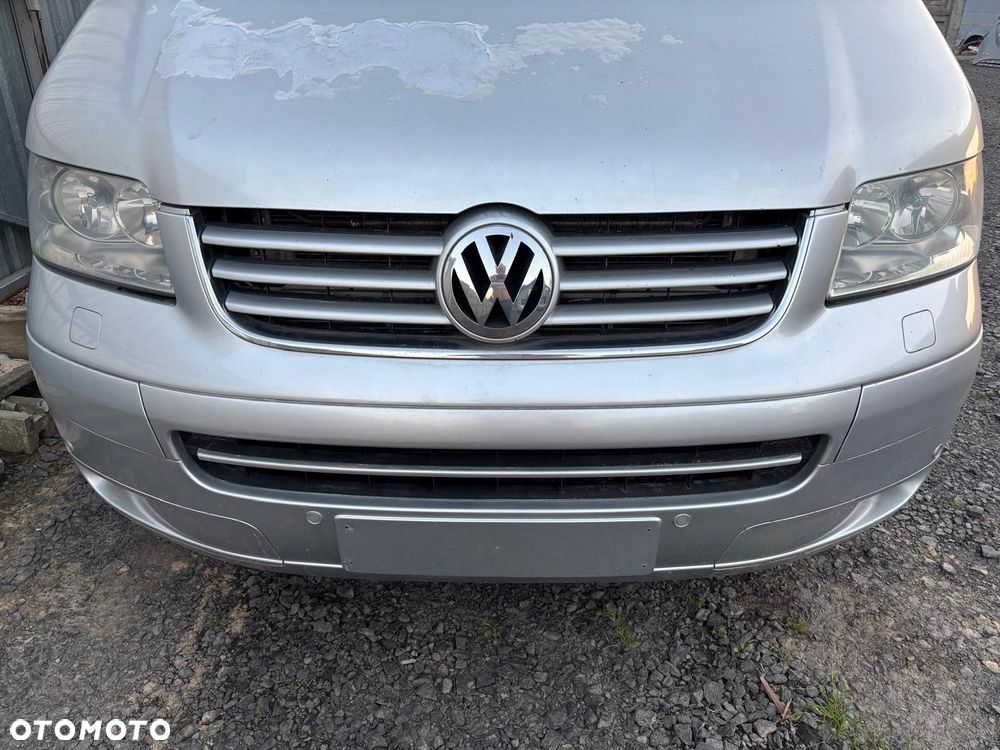 zderzak przedni kompletny na spryski PDC atrapa przód vw transporter multivan caravelle t5 LA7W - 5