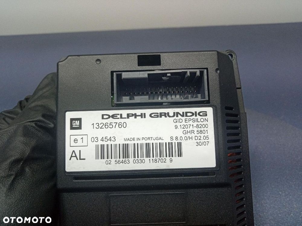 VECTRA C SIGNUM RADIO FABRYCZNE OEM CD30 MP3 EKRAN 13233932 - 12
