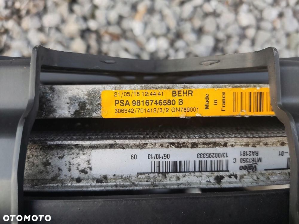 KOMPLET CHŁODNIC WENTYLATOR CITROEN C4 GRAND PICASSO II 1.6 E-HDI 2013-2016 - 9