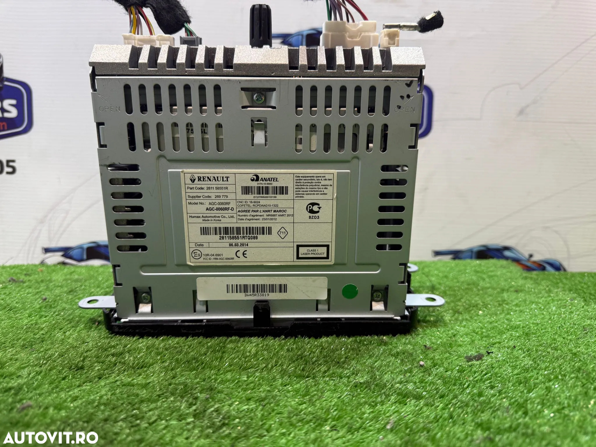 SISTEM AUDIO RADIO CD MULTIMEDIA RENAULT CAPTUR 1.5 DIESEL 2014 COD OEM 281158551R 2013-2017 - 4