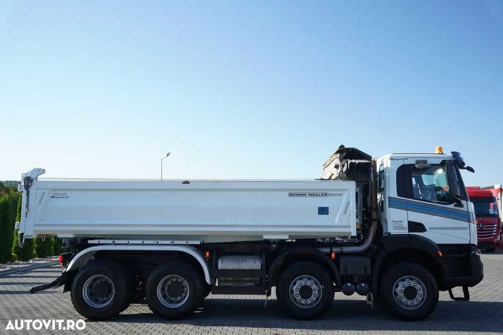 Iveco X-WAY 480 / 8X4 / BASCULATOR DUBLU / BANCĂ LATERALĂ HIDRODOXICĂ / PERDĂ ELECTRICĂ / ANVELOPE 100% / - 14