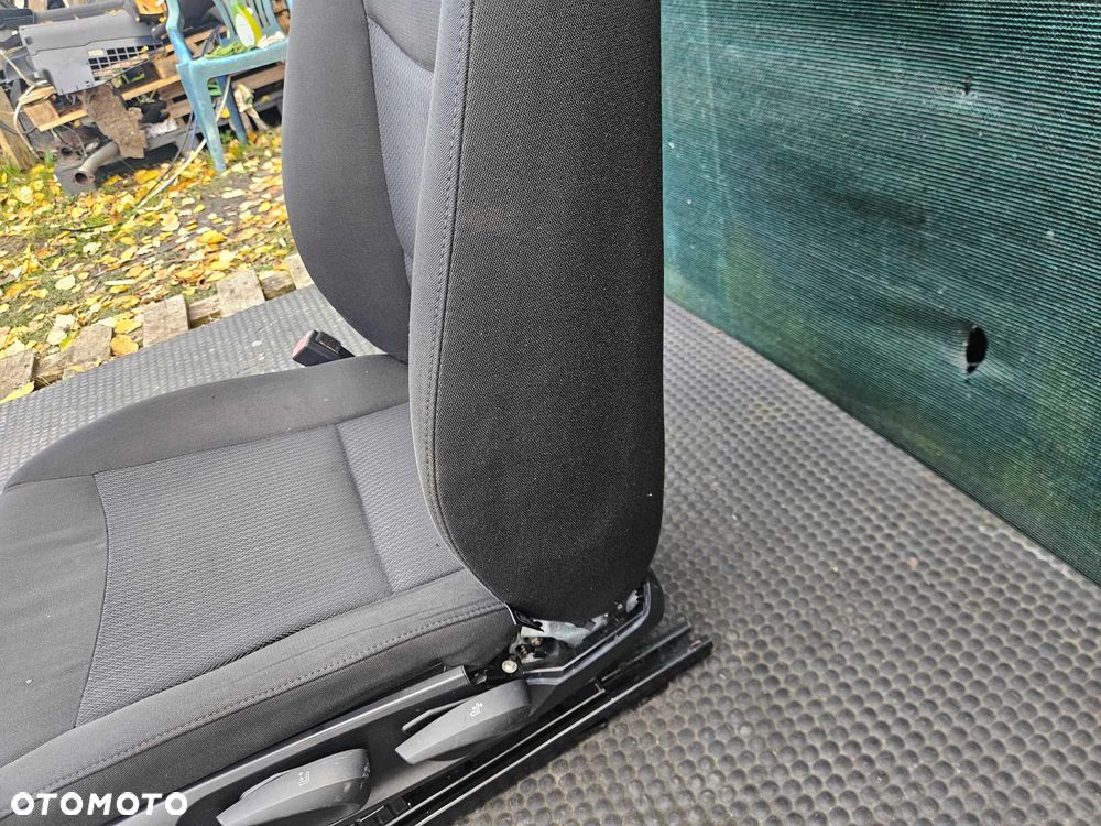 Fotel Kierowcy Siedzenie Welur Czarny Zagłówek BMW 3 E90 E91 2009r Lift LCI - 13