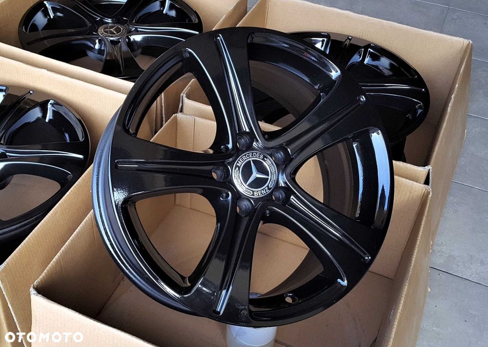 Alufelgi 17 5x112 Mercedes A B C E S V CLA GLA GLC ML Vito Czarne 214# - 1