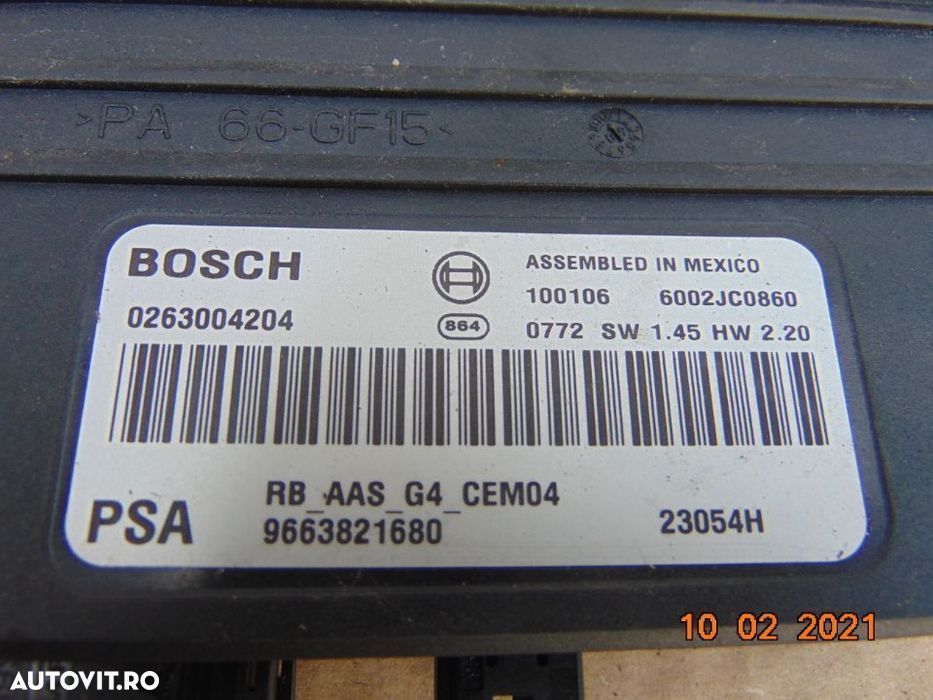 Modul senzori parcare Citroen c3 picasso berlingo peugeot partner c5 3 - 2