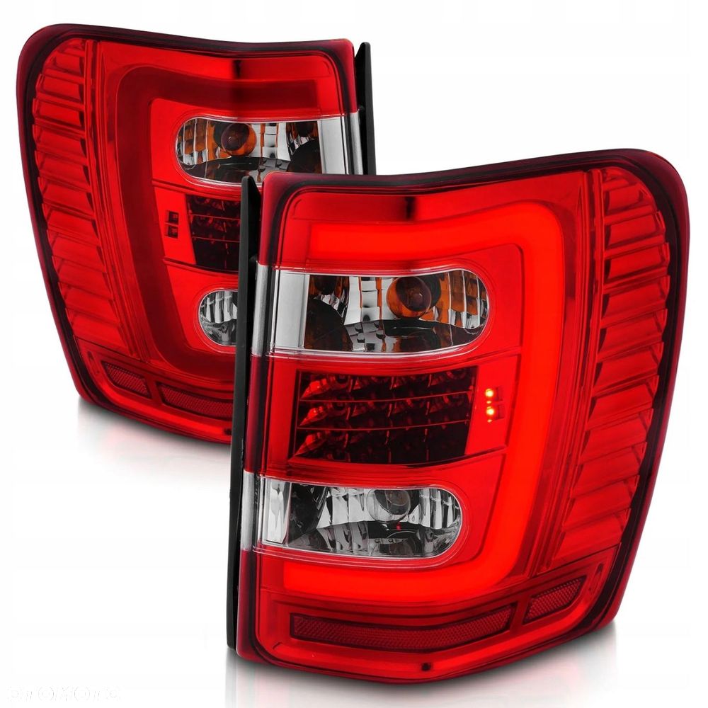 Lampy tyl 2szt Red White Led neon Tuning Jeep Grand Cherokee WJ 1999-2005 - 1